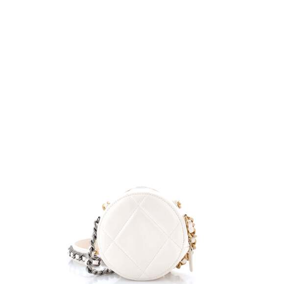 Chanel 19 Round Clutch With Chain #239122C21B - Picture 3 of 6